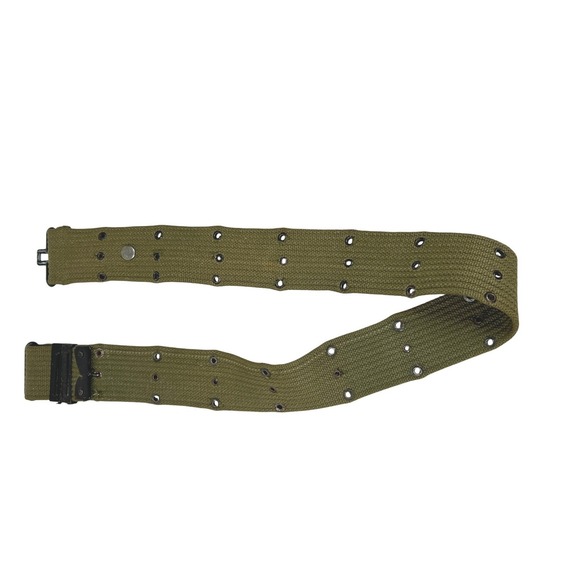 US M1936 Pistol Belt WWII Korean War Size 46 Olive Drab Web Gear Gorpcore VTG - Picture 1 of 15